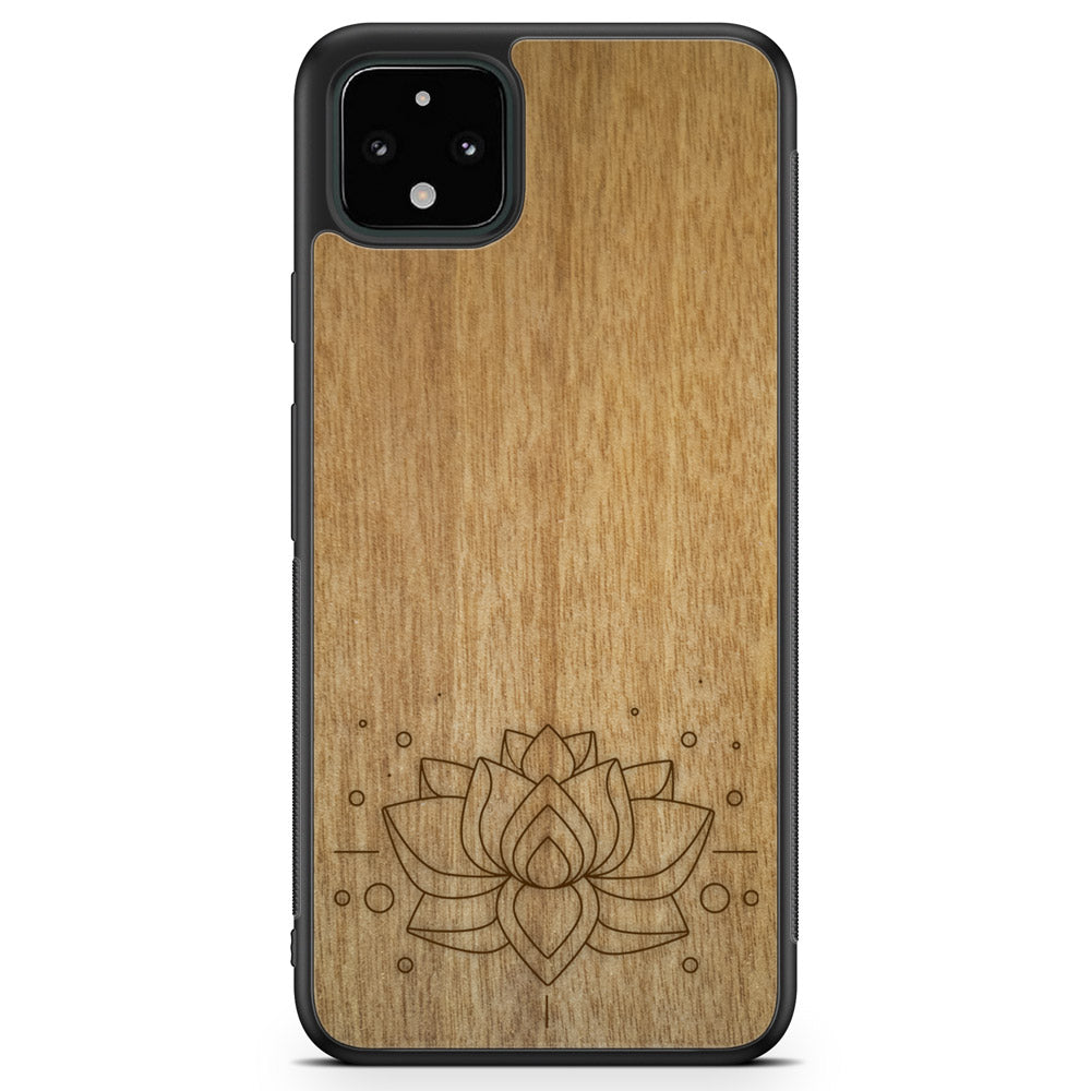 Drevené púzdro na mobil Lotus Flower – symbol čistoty a harmónie 🌸🌿 | YEVA.sk