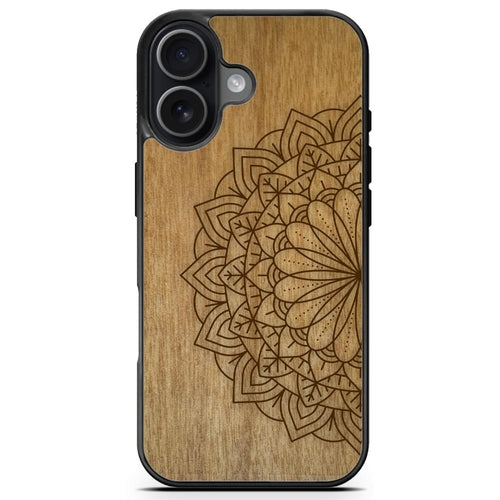 Prémiové drevené púzdro na mobil Mandala – harmónia a prírodná elegancia | YEVA.sk