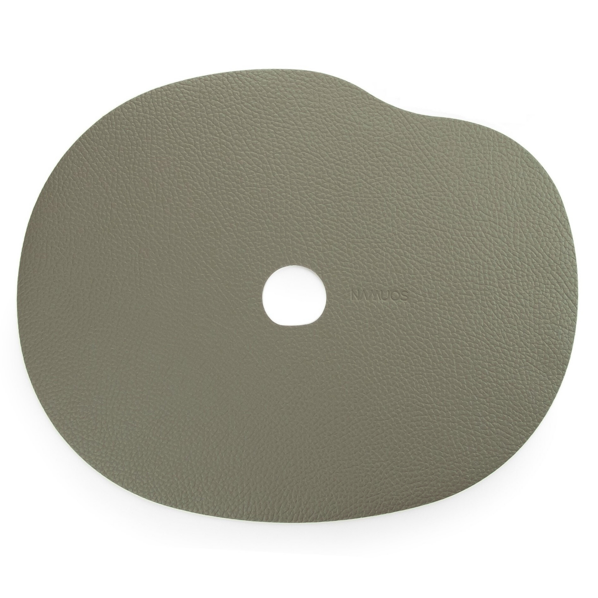 Olivovozelené kožené podložky na stôl – moderný dizajn