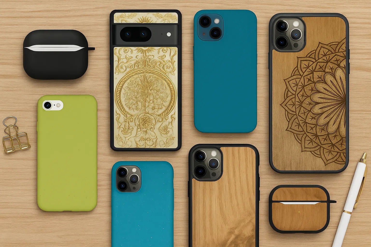 Biologicky rozložiteľné obaly na telefóny a puzdrá na slúchadlá z prírodných materiálov | YEVA.sk