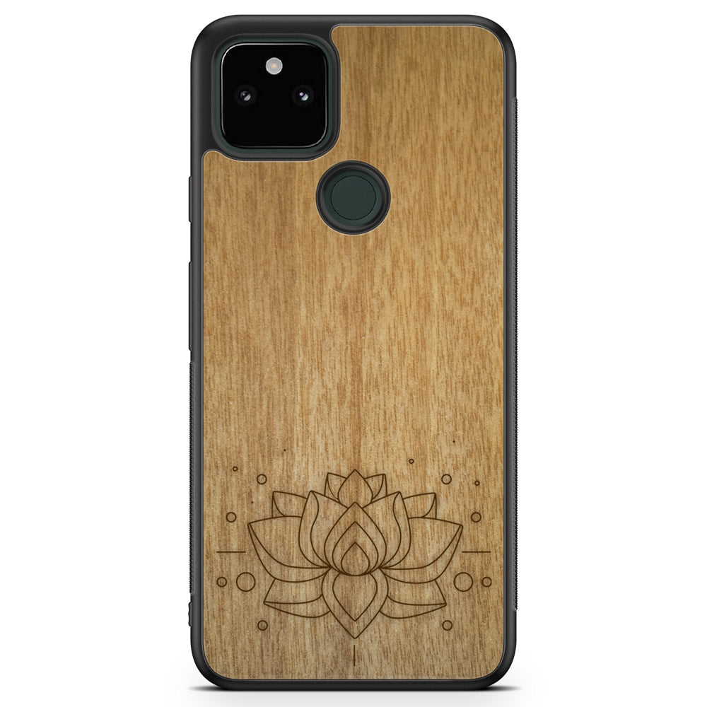 Drevené púzdro na mobil Lotus Flower – symbol čistoty a harmónie 🌸🌿 | YEVA.sk