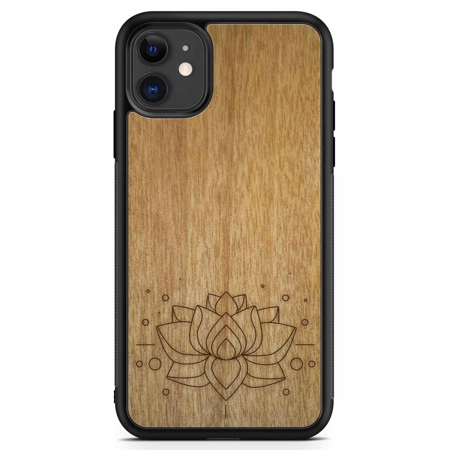 Drevené púzdro na mobil Lotus Flower – symbol čistoty a harmónie 🌸🌿 | YEVA.sk