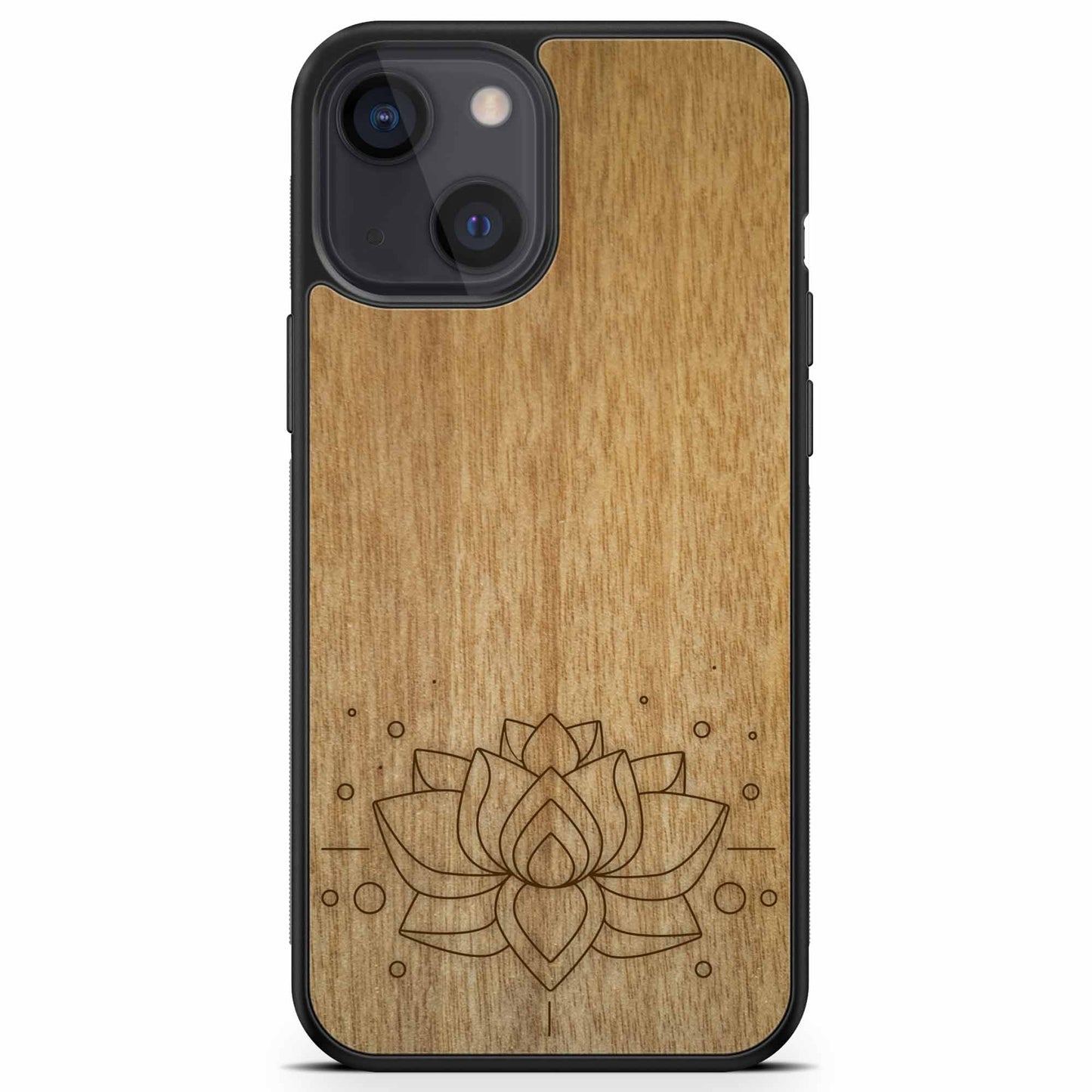 Drevené púzdro na mobil Lotus Flower – symbol čistoty a harmónie 🌸🌿 | YEVA.sk