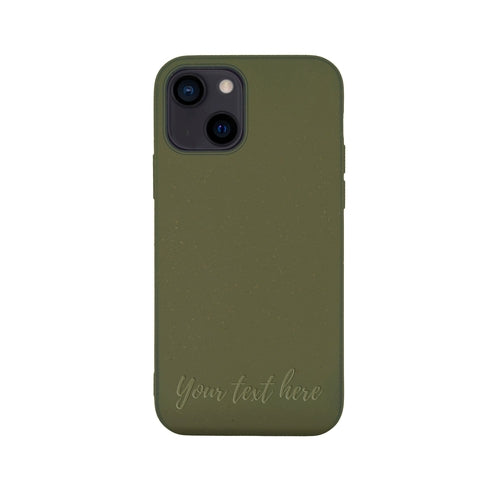 Personalizované biologicky rozložiteľné púzdro na mobil – farba Olive Green 🌿 | YEVA.sk