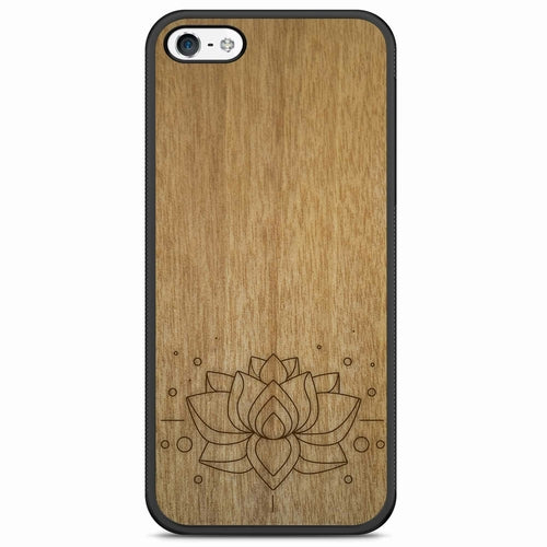 Drevené púzdro na mobil Lotus Flower – symbol čistoty a harmónie 🌸🌿 | YEVA.sk