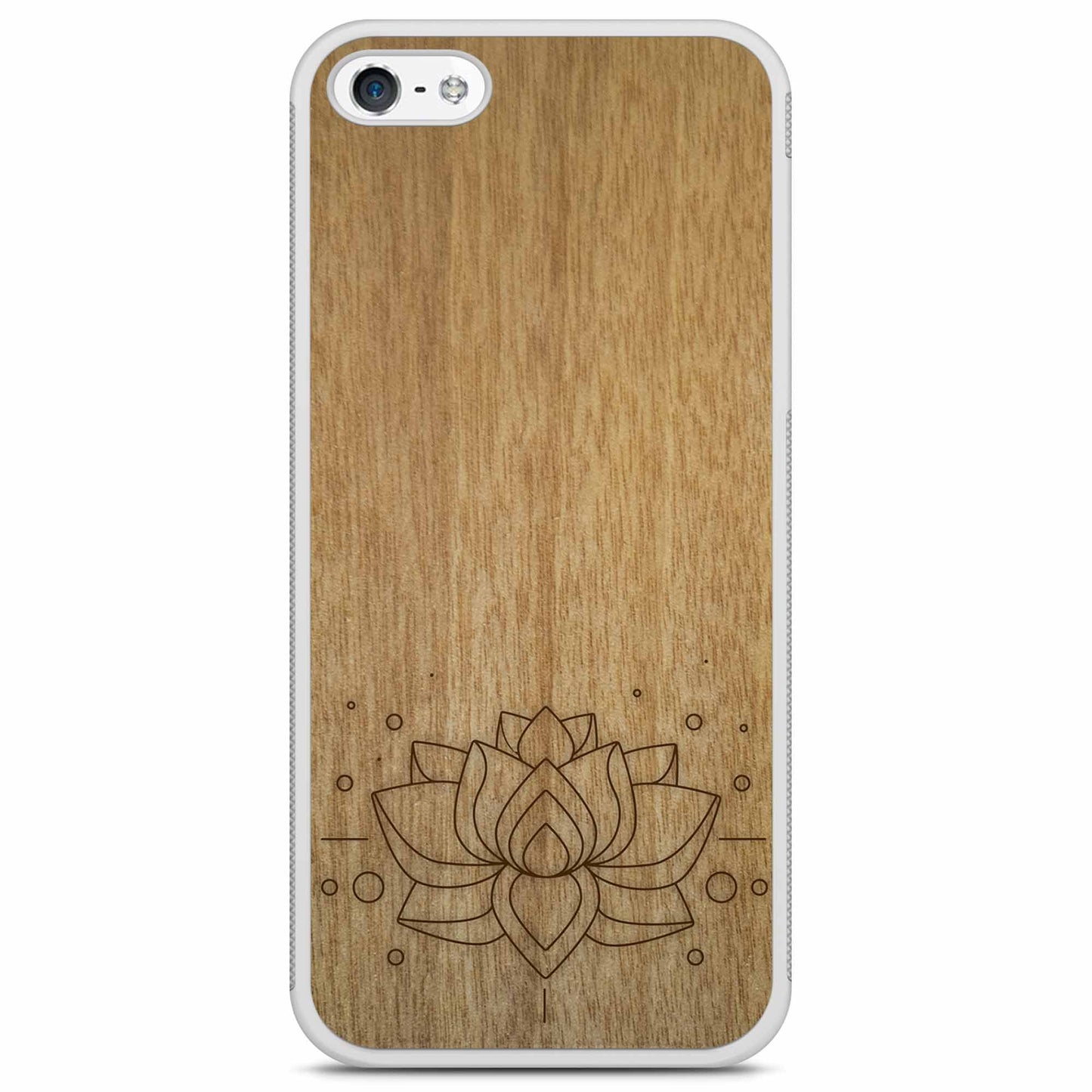 Drevené púzdro na mobil Lotus Flower – symbol čistoty a harmónie 🌸🌿 | YEVA.sk
