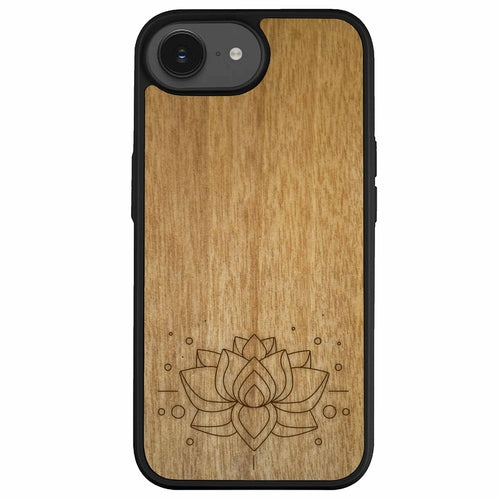 Drevené púzdro na mobil Lotus Flower – symbol čistoty a harmónie 🌸🌿 | YEVA.sk