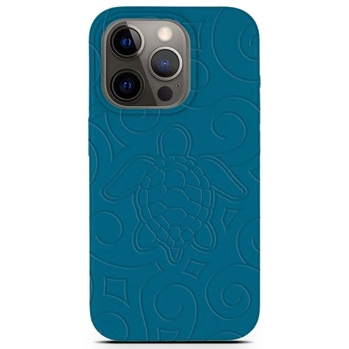 Biologicky rozložiteľné púzdro na mobil Ocean Turtle – farba Ocean Blue & Black | YEVA.sk
