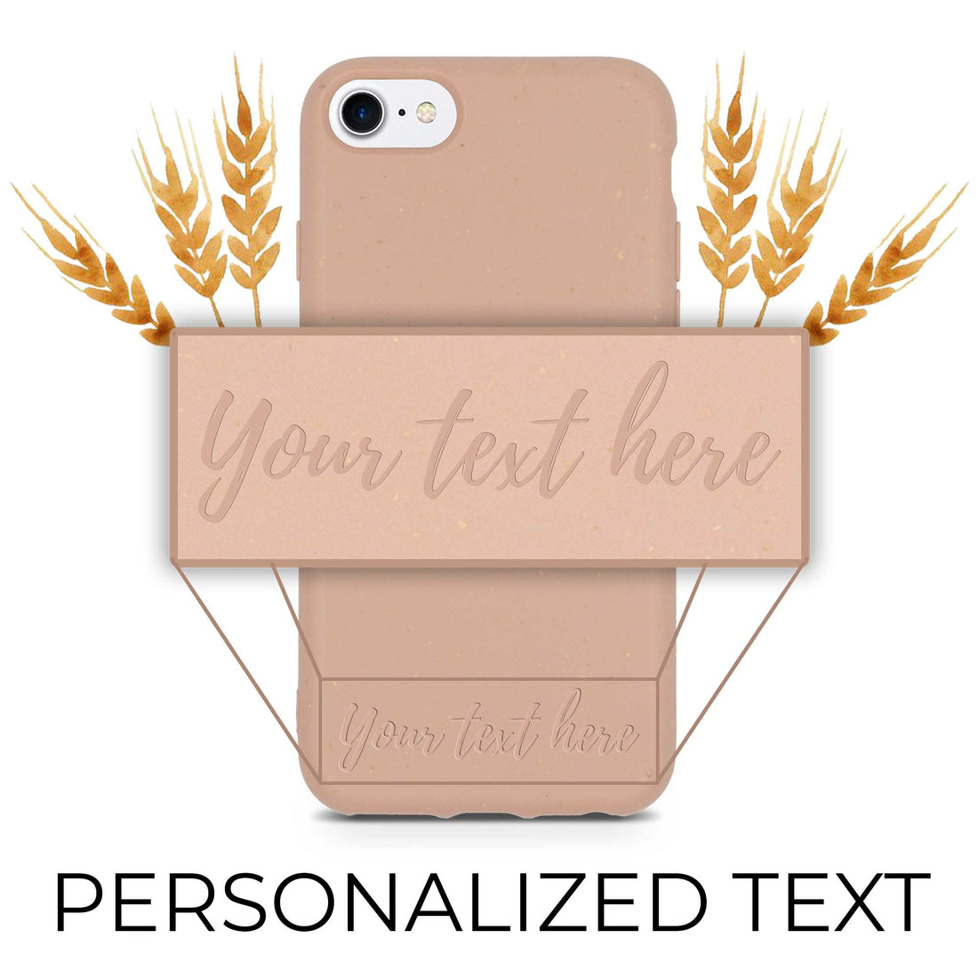Personalizované biologicky rozložiteľné púzdro Pastel Pink – YEVA.sk