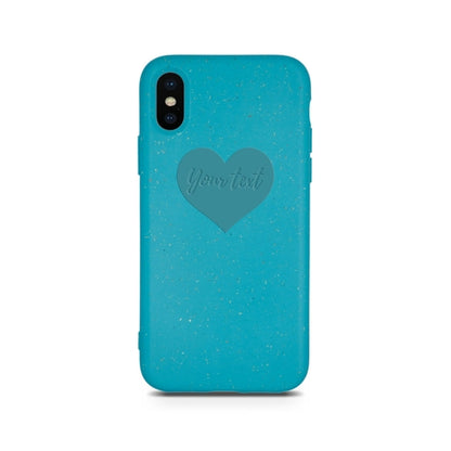 Personalizované biologicky rozložiteľné púzdro na mobil – farba Ocean Blue 🌊❤️ | YEVA.s