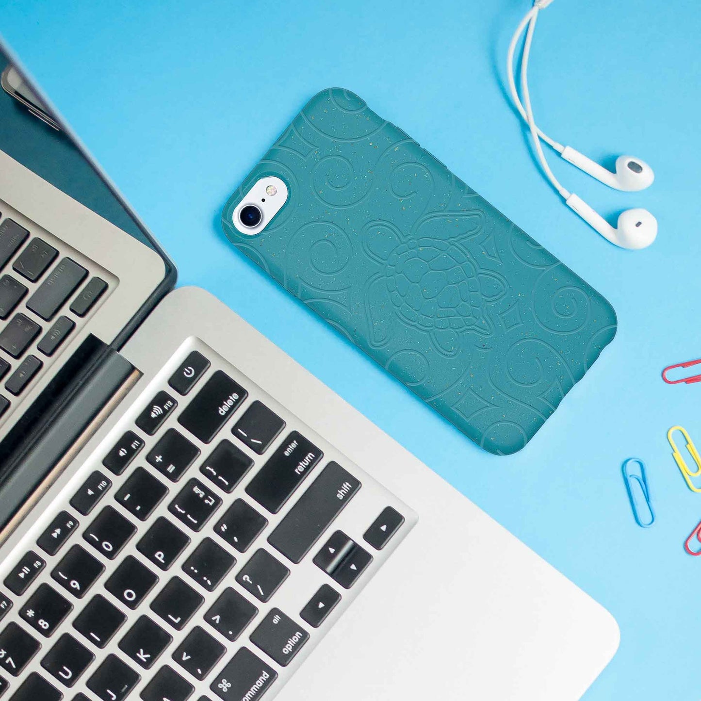 Zero waste púzdro na mobil – farba Ocean Blue & Black