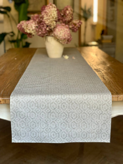 Ručne vyrobený stolový behúň z prírodných materiálov – YEVA.sk