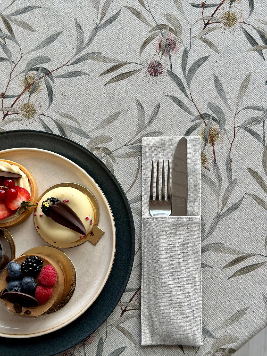 Recyklovaný bavlnený držiak na stôl – moderný kuchynský textil