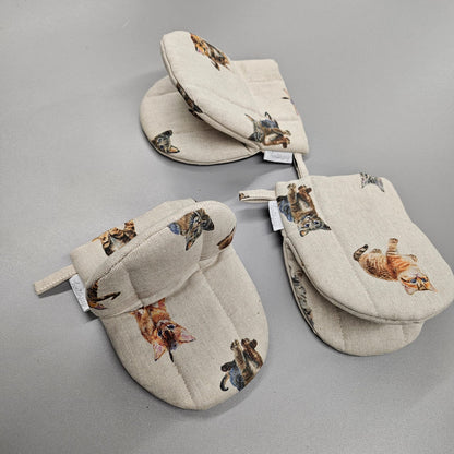 Rukavica na pečenie s dvojitou vlnenou výplňou – kolekcia Meow