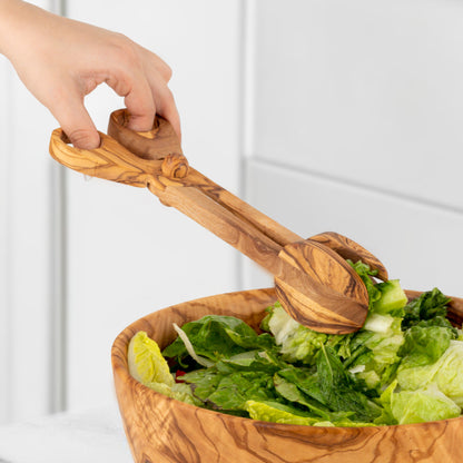 Univerzálne kuchynské kliešte z prírodného olivového dreva – štýlový doplnok