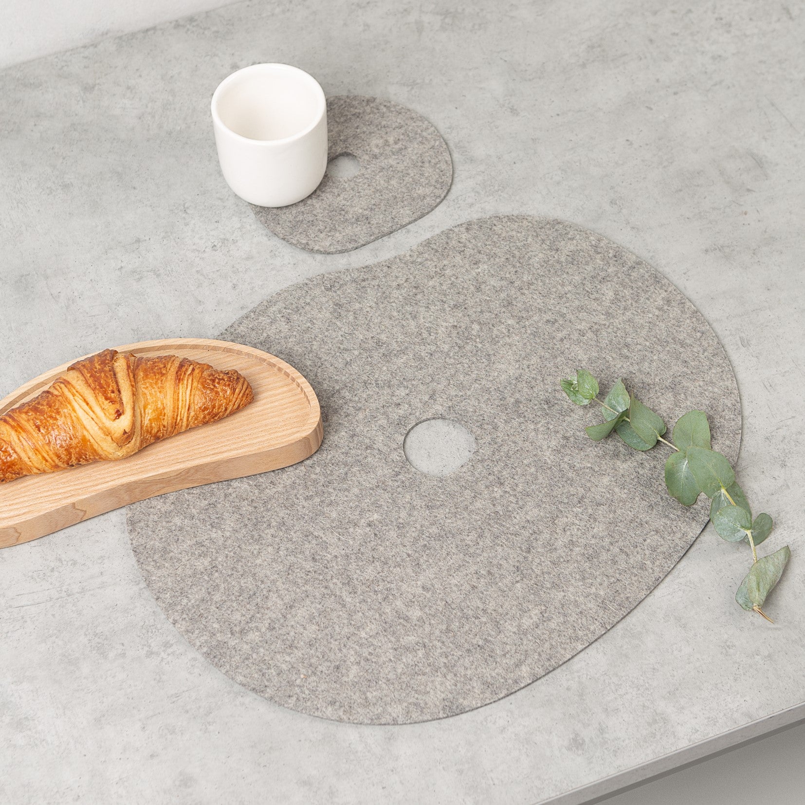 Vlnené podložky MILLESTONES v sivej farbe – YEVA.sk