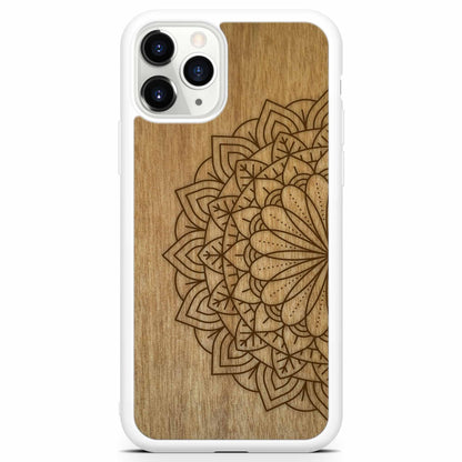Prémiové drevené púzdro na mobil Mandala – harmónia a prírodná elegancia | YEVA.sk