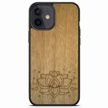Drevené púzdro na mobil Lotus Flower – symbol čistoty a harmónie 🌸🌿 | YEVA.sk
