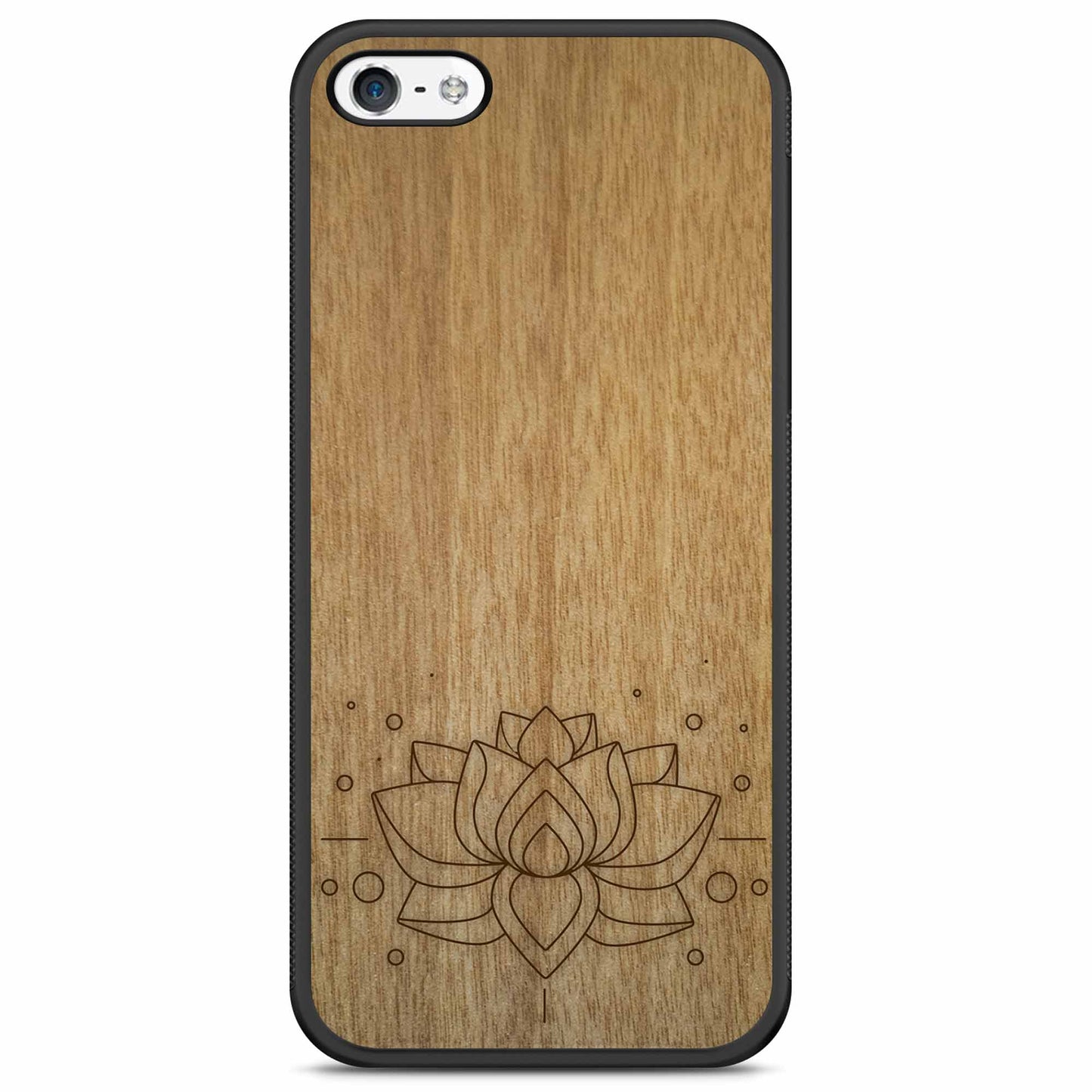 Drevené púzdro na mobil Lotus Flower – symbol čistoty a harmónie 🌸🌿 | YEVA.sk