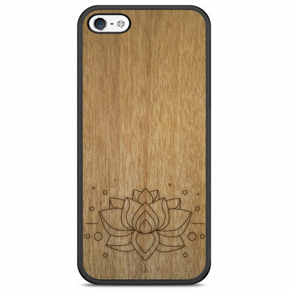 Drevené púzdro na mobil Lotus Flower – symbol čistoty a harmónie 🌸🌿 | YEVA.sk