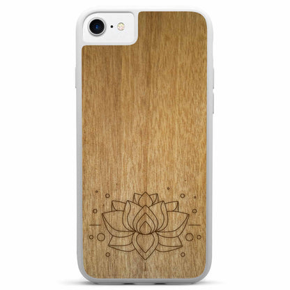 Drevené púzdro na mobil Lotus Flower – symbol čistoty a harmónie 🌸🌿 | YEVA.sk