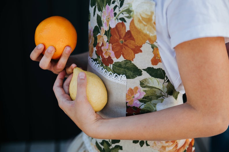 Kvetinová zástera pre mladé kuchárky – Hortensias Home