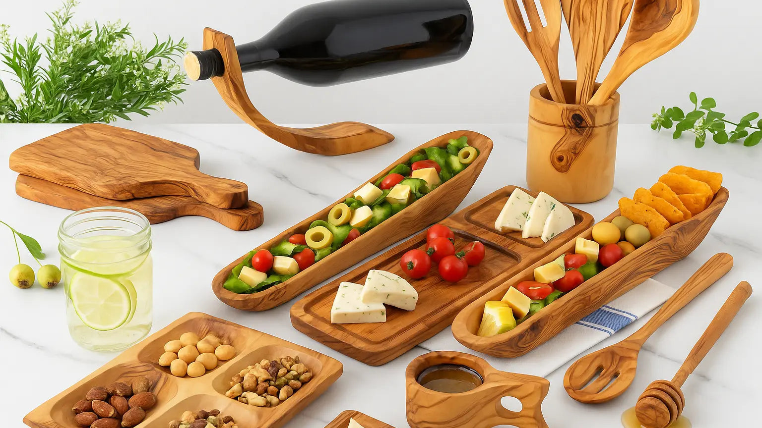 Ekologické kuchynské náčinie z bambusu a dreva – lyžice, varešky, kuchynské pomôcky šetrné k prírode | YEVA.sk