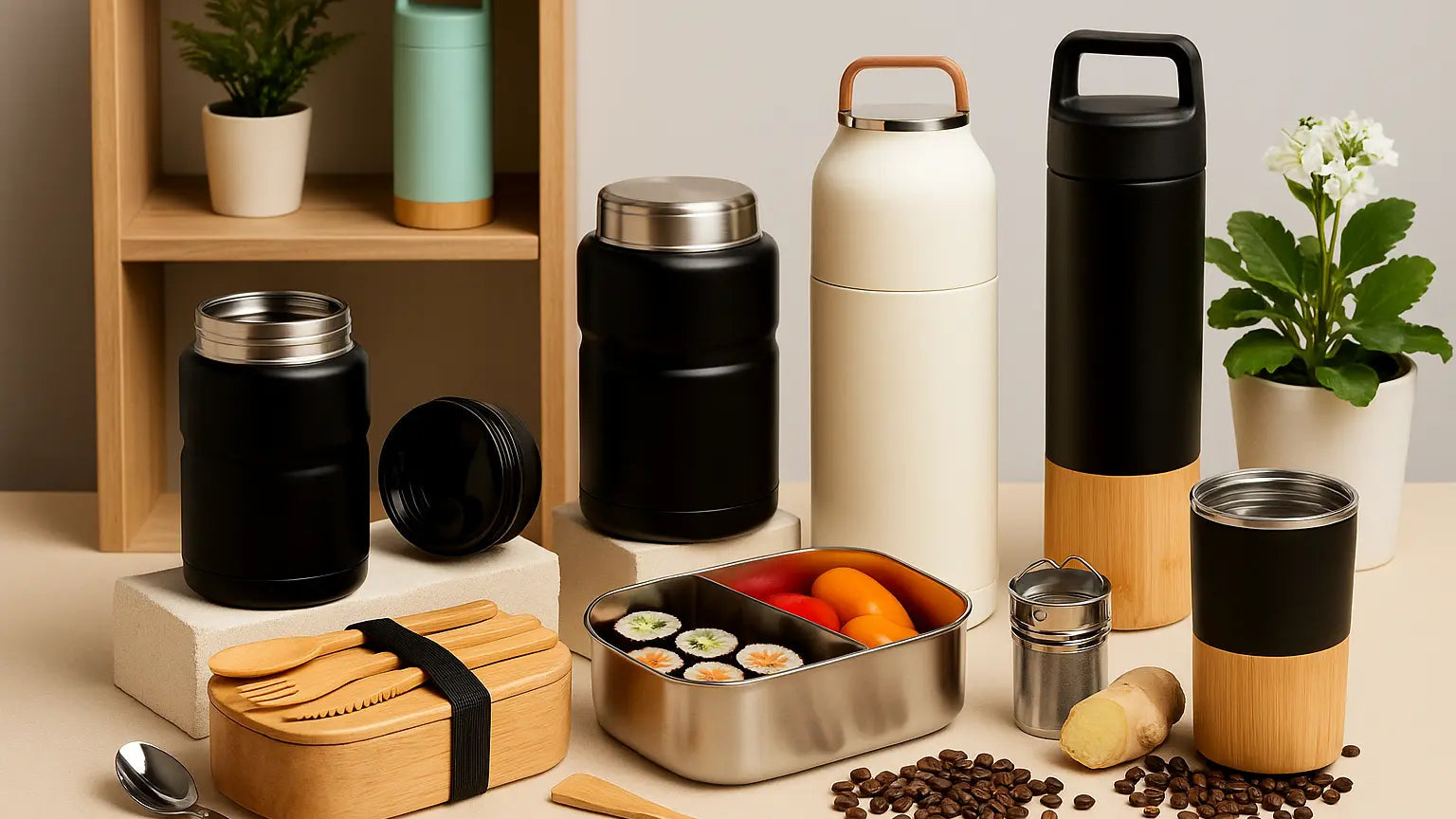 Eko termosky, nerezové fľaše a obedové boxy pre zdravý životný štýl bez plastov | YEVA.sk